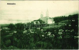 Máriaradna, Radna (Lippa, Lipova); kegytemplom. Csauscher József kiadása / pilgrimage church (EK)