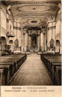 Székelyudvarhely, Odorheiu Secuiesc; Interiorul bisericii r.-cat. / Római katolikus templom, belső / Catholic church, interior