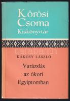 Kákosy László: Varázslás az ókori Egyiptomban. Kőrösi Csoma Kiskönyvtár 7. Bp., 1974, Akadémiai Kiadó. Kiadói papírkötés, a borítón kis kopásnyomokkal.