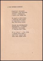 Nagy Imre: Holtak derese. Versek. Bp., 1940., Magyar Élet, 63+1 p. Kiadói papírkötés, a borítón kis ...