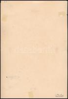 Róna Emy (1904-1988): Nevető majom. Kréta, papír, hátoldalán hagyatéki pecséttel jelzett, 30x21 cm