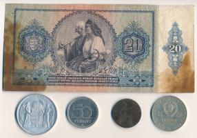 1941. 20P + 1943. 5P Al "Horthy Miklós születésének 75. évfordulójára" + 2004. 50Ft "...