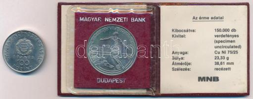 1980. 100Ft Ni "Szovjet-magyar közös űrrepülés" + 1982. 100Ft Cu-Ni "Labdarúgó világb...