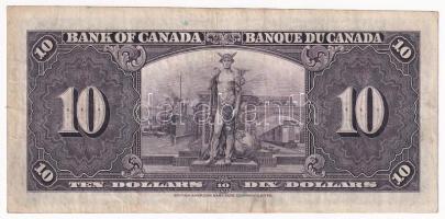 Kanada 1937. 10D T:F kis folt
Canada 1937. 10 Dollars C:F small spot
Krause P#61b