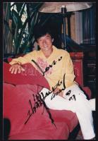 Jackie Chan amerikai színész autográf aláírása fotón 9x12 cm