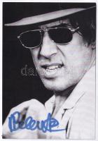 Adriano Celentano énekes autográf aláírása fotón 11x16 cm / Autograph signed photo
