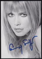 Claudia Schiffer top modell autográf aláírása fotón 11x16 cm / Autograph signed photo