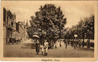 1918 Nagyvárad, Oradea; Corso / korzó. Sebő Imre kiadása / promenade (EK)