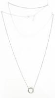 Ezüst(Ag) nyaklánc, Pandora jelzéssel, állítható h: max. 60 cm, nettó: 5,4 g