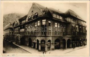 1930 Brassó, Kronstadt, Brasov; Hotel Coroana / Hotel Krone / Korona szálloda és kávéház / hotel and café (EK)