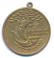 DN "Sárkányölő Szent György" kétoldalas bronz emlékérem füllel (27mm) T:XF