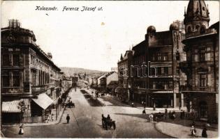 1918 Kolozsvár, Cluj; Ferenc József út. Kuhn Albert kiadása / street view (EK)