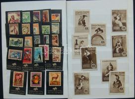 9 db sörös + 20 db szélmalom + 23 béyleges gyufacímke / 52 match labels around 3 topics