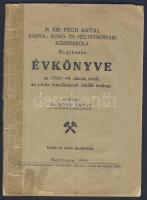 1944 A Nagybányai Bánya, kohó- és mélyfúró iskola évkönyve (ragsztott)