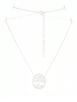 Ezüst(Ag) nyaklánc életfás középrésszel, állítható h: max. 45 cm, bruttó: 3 g