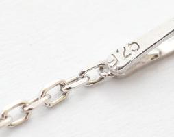 Ezüst(Ag) nyaklánc életfás középrésszel, állítható h: max. 45 cm, bruttó: 3 g