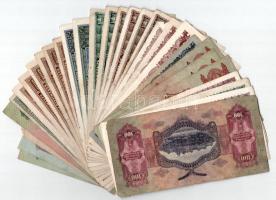 30db-os vegyes Pengő bankjegy tétel T:F,VG