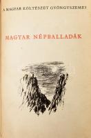 Magyar Költészet Gyöngyszemei 4 kötete, egybekötve: Vörösmarty Mihály válogatott versei.; József Att...