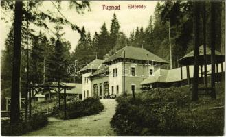 Tusnád-fürdő, Baile Tusnad; Eldorado kávéház, vendéglő és cukrászda. Fotograf L. O. Adler / café, restaurant and confectionery (EK)