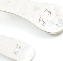 2 db ezüst (Ag) kanál, jelzett, 85 g