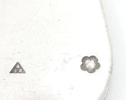 Ezüst (Ag) kiskanál készlet 6 darab, jelzett XIX. sz. vége. 164 g