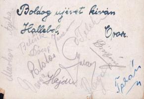 1935 A debreceni Bocskai FC labdarúgóinak (Varga, Vágó, Janzsó, Gyulay, Belcsik, Palotás, teleki, Ta...