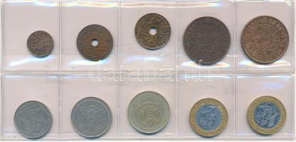 Vegyes: Holland Kelet-India 1920-1945. 1/2c-2 1/2c (5xklf) + Szíria 1995-2003. 5L-25L (5xklf) T:XF,VF Mixed: Netherlands East Indies 1920-1945. 1/2 Cent - 2 1/2 Cent (5xdiff) + Syria 1995-2003. 5 Liras - 25 Liras (5xdiff) C:XF,VF