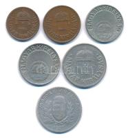 1926. 50f Cu-Ni + 1927. 10f Cu-Ni + 1927. 1P Ag + 1933. 1f bronz + 1934. 2f bronz + 1938. 20f Cu-Ni ...