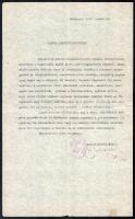 1929 A Magyar Cserkészszövetség országos vezetőtisztje által kiadott felhívás könyv témában, saját kezű aláírásával