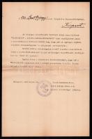 1929 A 133. Szent György Cserkészcsapat parancsnokságára küldött levél levente ügyben, cserkészparancsnokság bélyegzőjével