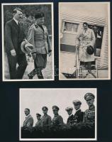 cca 1940 Adolf Hitler gyűjtőkép, 12 db, németül feliratozva, 9×12 cm