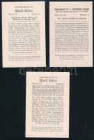 cca 1940 Adolf Hitler gyűjtőkép, 12 db, németül feliratozva, 9×12 cm