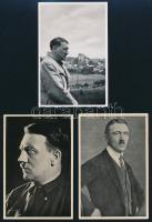 cca 1940 Adolf Hitler gyűjtőkép, 12 db, németül feliratozva, 9×12 cm