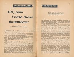 1960 Suspense Vol. 3. No. 9., September 1960. Contents: The Dream - Exlusive long complete story by ...