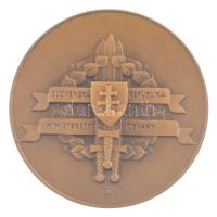 Szlovákia DN "Pozsonyi vár / Szlovák Köztársaság - Védelmi Minisztérium" kétoldalas bronz ...