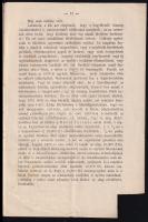 1874 Kolozsvár, kiadvány a "Dávid Ferenc Alapítvány" ügyében, indítványozó: Ferencz József...