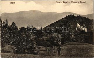 Törcsvár, Törzburg, Bran-Poarta, Bran; Castelul Regal, Vedere la Buceci. Jos. Schneider Foto / vár / castle