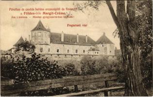 1911 Fogaras, Fagaras; vár. Földes-féle Margit Creme reklám. Drotleff József fénynyomdája / castle, cosmetic cream advertisement (EB)