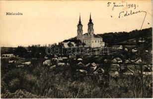 1919 Máriaradna, Mária-Radna, Radna (Lippa, Lipova); Kegytemplom. Birnfeld Simon kiadása / pilgrimage church (fl)