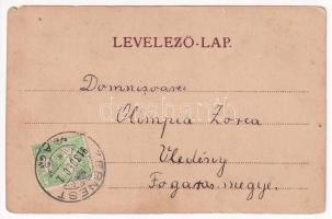 1913 Zernest, Zernyest, Zarnesti; Román iskola, Propasta és kezdete, Blosz M. üzlete. J.E. von Steeg...