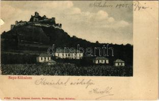 1905 Kőhalom, Reps, Rupea; várromok. Johanna Gunesch / castle ruins / cetatea (szakadás / tear)