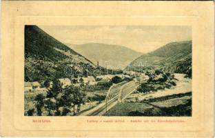 1915 Mehádia, Mehadia; Látkép a vasúti híddal. W.L. Bp. 1495. 1911-14. / Ansicht mit der Eisenbahnbrücke / railway bridge (EK)