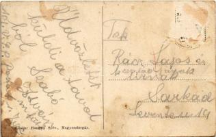 Nagyesztergár (Bakony), Római katolikus templom, utca, Hangya üzlete és saját kiadása (Rb)