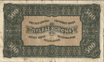 1923. 500K "Magyar Pénzjegy..." T:III/IV
