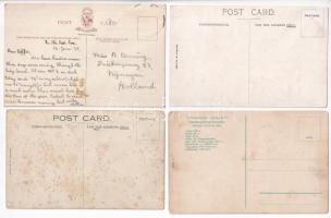 6 db RÉGI magyar ás külföldi hajós képeslap vegyes minőségben / 6 pre-1945 Hungarian and other steam...