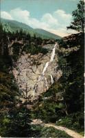 1915 Szebenjuharos, Hohe Rinne, Paltinis (Nagyszeben, Sibiu); Serbota-Wasserfall. Section Hermannstadt S.K.V. 1911. / vízesés / waterfall (EK)