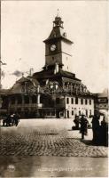 1931 Brassó, Kronstadt, Brasov; régi városháza, piac / Primaria Veche / old town hall, market (EB)