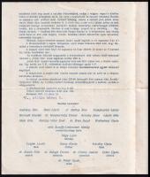 1927 Bp., A "Hehér-Ház" és a "Fehér-Ház Bajtársi Egyesületének" meghívója az 191...