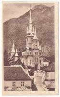 Brassó, Kronstadt, Brasov; Szent Miklós ortodox templom / St. Nikolaus Kirche am Anger / Romanian Orthodox church. mini card (8,9 x 5,4 cm) (EK)