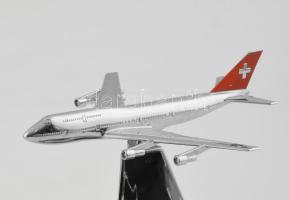 Swissair hamutartó repülőgép BÜHLER 7833, nikkelezett fém, jelzett, m: 18 cm